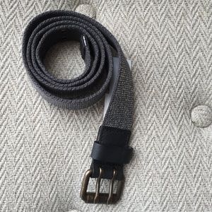 J. Crew dark gray shimmer belt NWT, size small